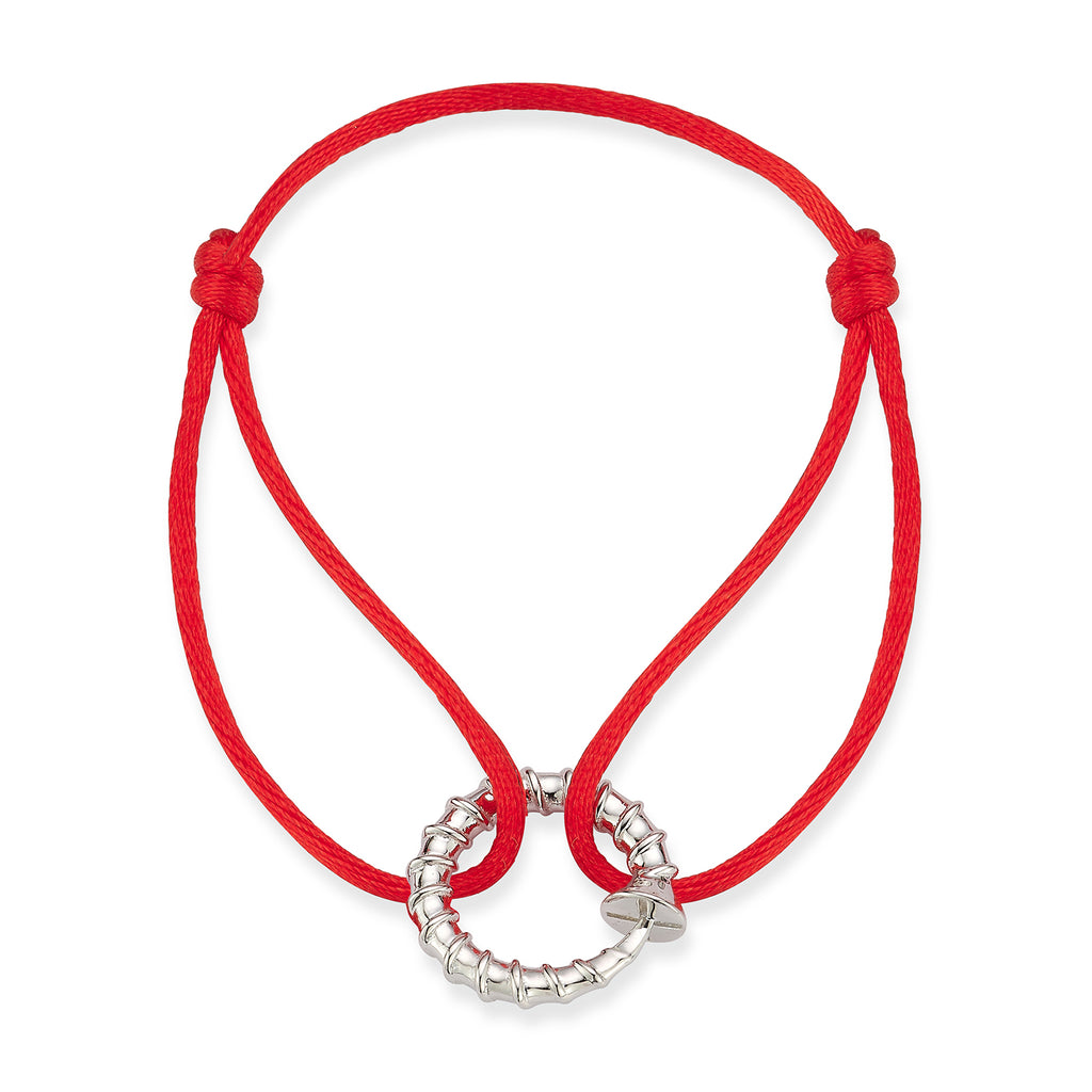 Screw Circ Red Bracelet | Fine Jewelry - MATEO New York