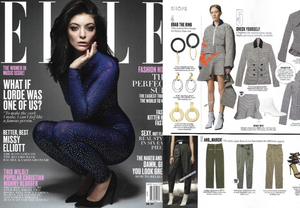 Shop Our Onyx & Gold Earrings As Seen In Elle Magazine