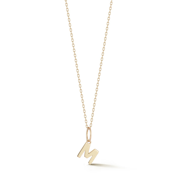 Gold Initial Necklace // A-Z