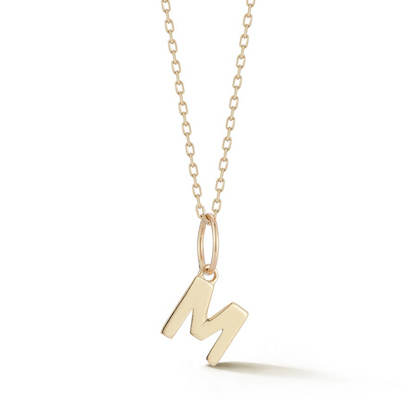 Gold Initial Necklace // A-Z