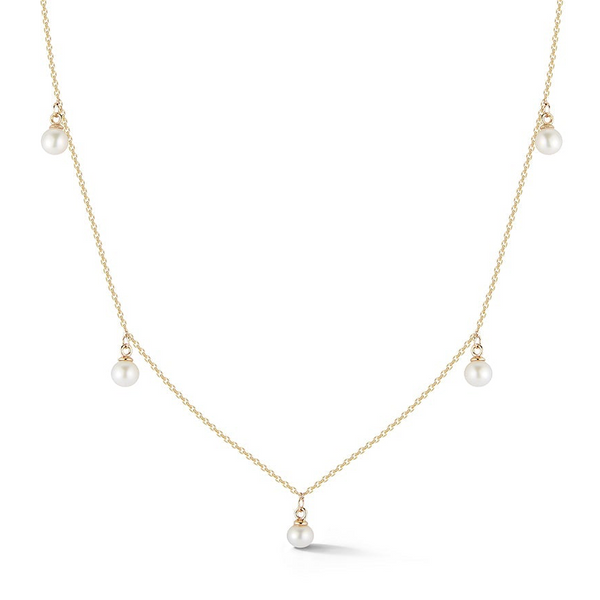 14kt Delicate Pearl Necklace