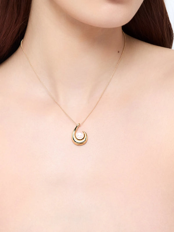 14kt Pearl Curl NecklaceMATEO Jewelry New York