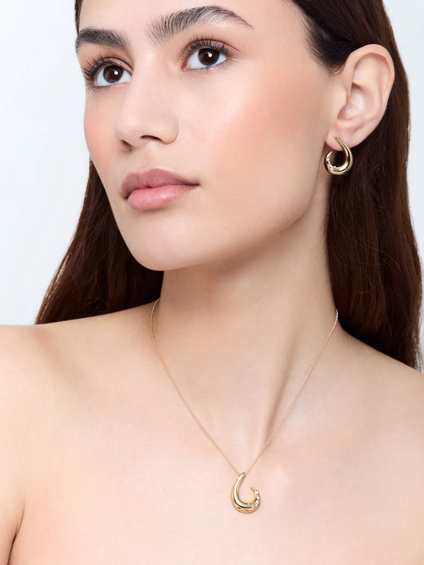 14kt Curl NecklaceMATEO Jewelry New York
