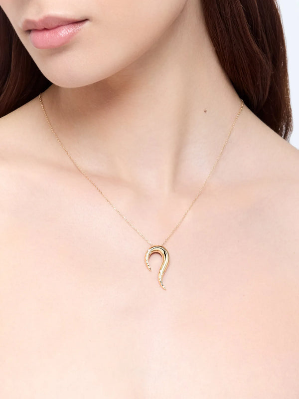 14kt Swoosh NecklaceMATEO Jewelry New York