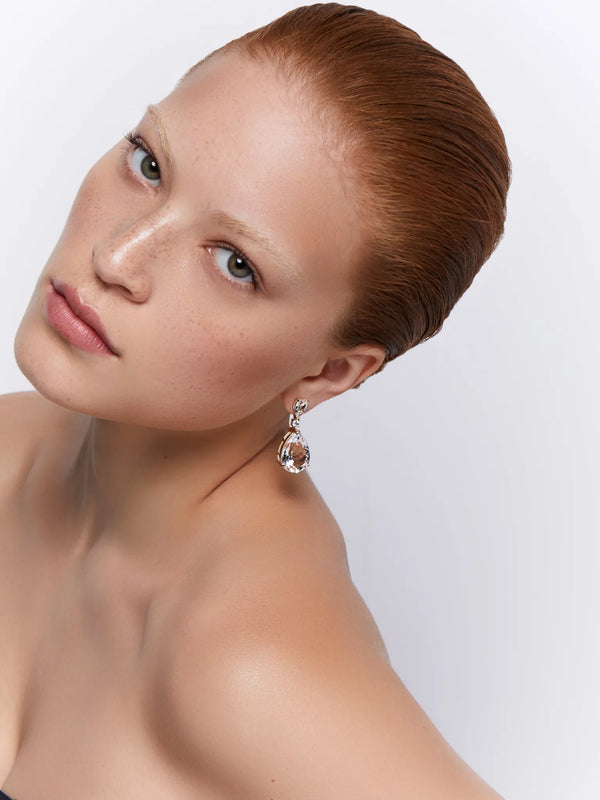 14kt White Topaz Sophia EarringsMATEO Jewelry New York