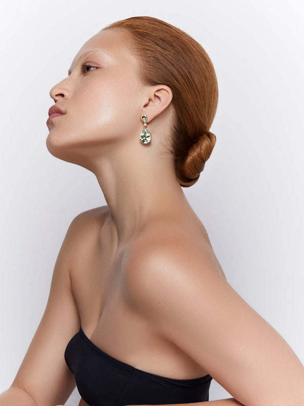 14kt Green Amethyst Sophia EarringsMATEO Jewelry New York