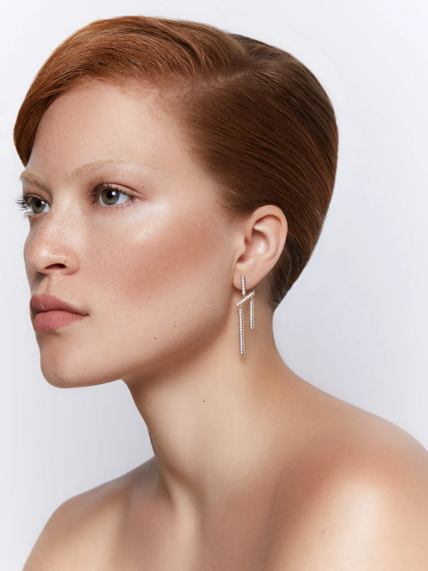 14kt Slanted Twin Bar EarringsMATEO Jewelry New York