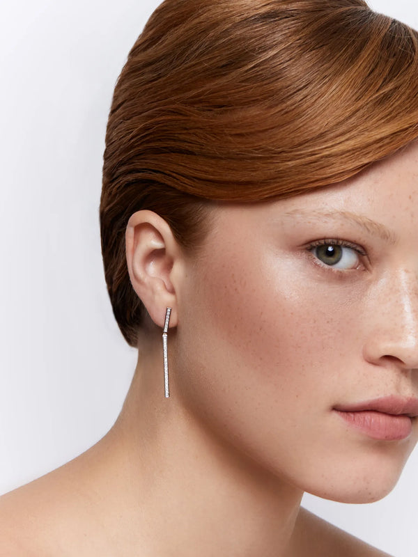 14kt Diamond Bar Drop EarringsMATEO Jewelry New York
