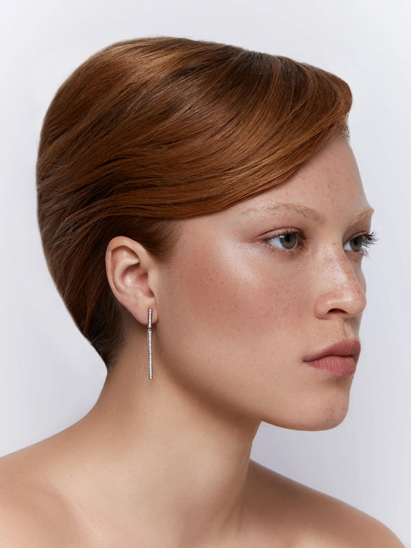 14kt Diamond Bar Drop EarringsMATEO Jewelry New York
