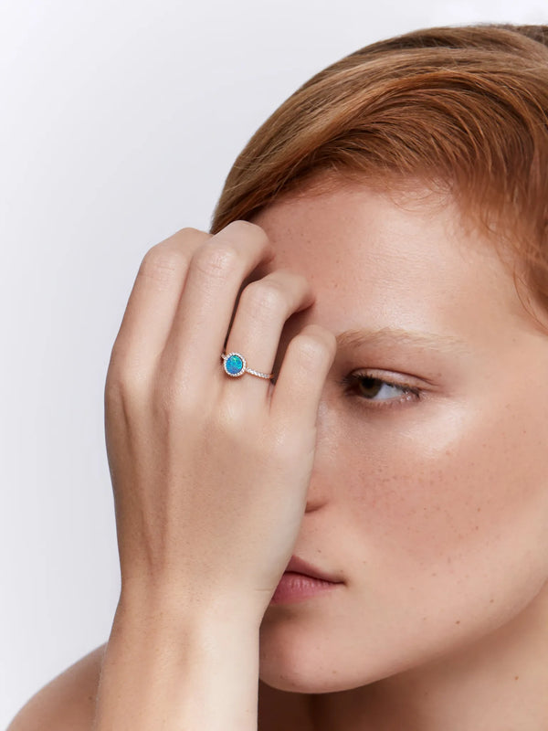 14kt Opal and Diamond RingMATEO Jewelry New York