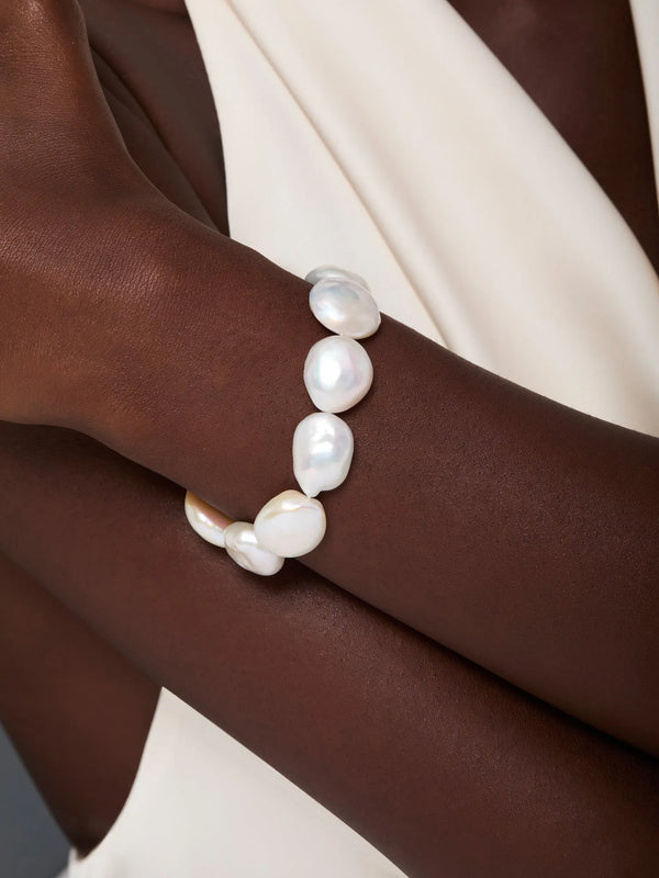 14kt Baroque Pearl BraceletMATEO Jewelry New York