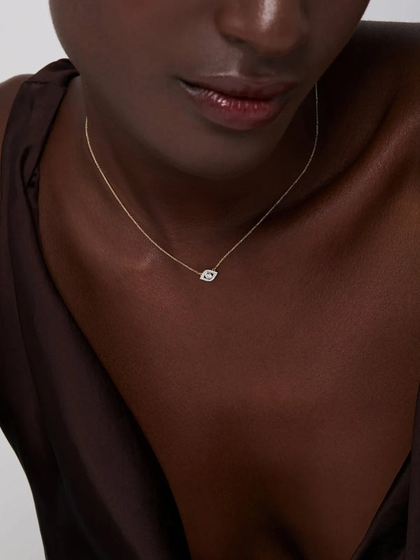 14kt Diamond Evil Eye NecklaceMATEO Jewelry New York