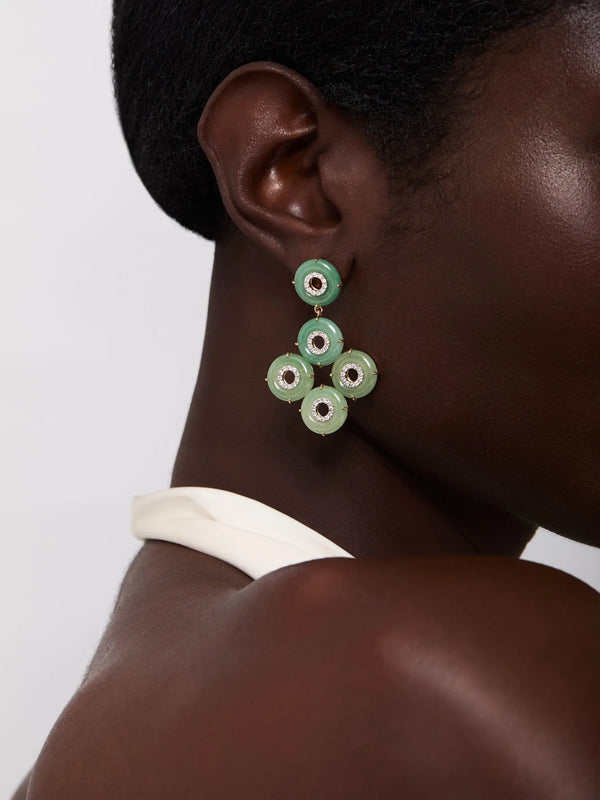 14kt Jade Donut Galore EarringsMATEO Jewelry New York