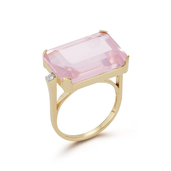 14kt East West Pink Topaz RingMATEO Jewelry New York