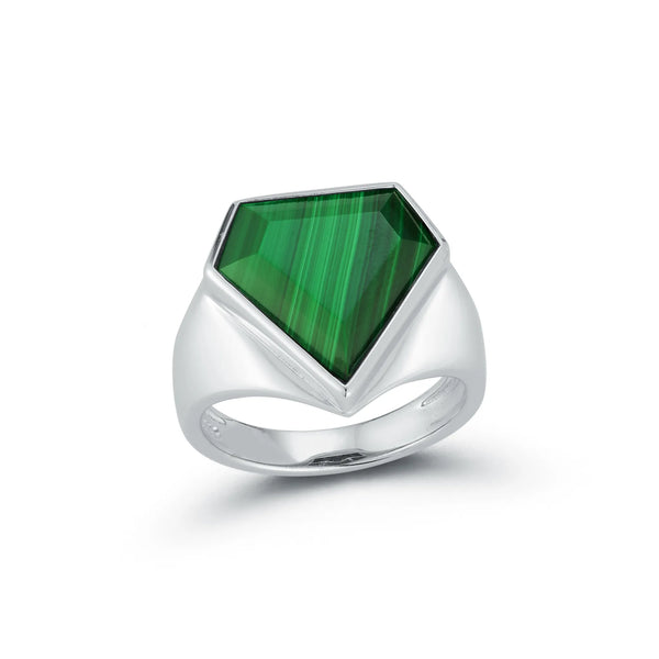 Malachite Pentagon RingMATEO Jewelry New York