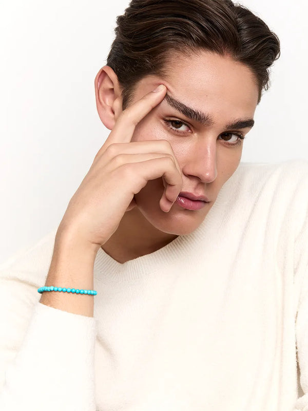 14kt 4mm Turquoise Bead BraceletMATEO Jewelry New York