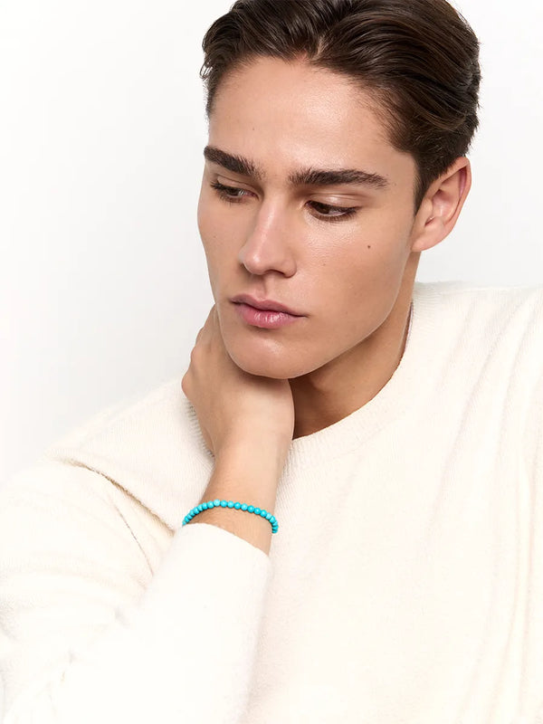 14kt 4mm Turquoise Bead BraceletMATEO Jewelry New York