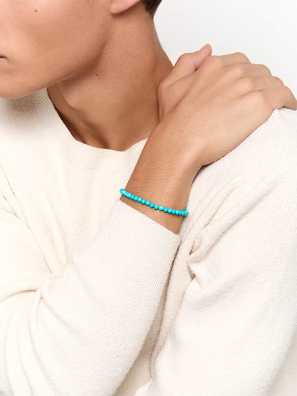 14kt 4mm Turquoise Bead BraceletMATEO Jewelry New York