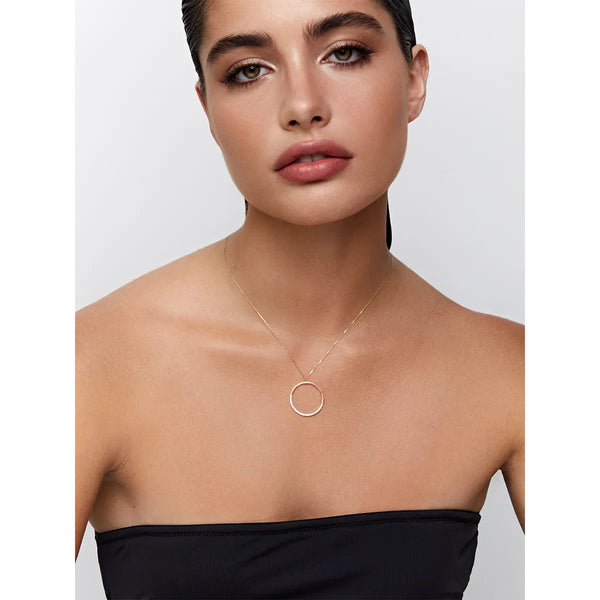 14kt Large Halfmoon pendantMATEO Jewelry New York
