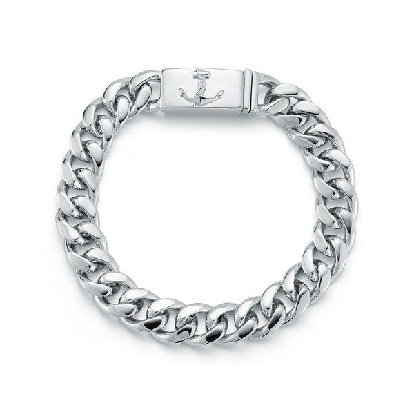 Anchor Lock Cuban Link Chain Bracelet – MATEO