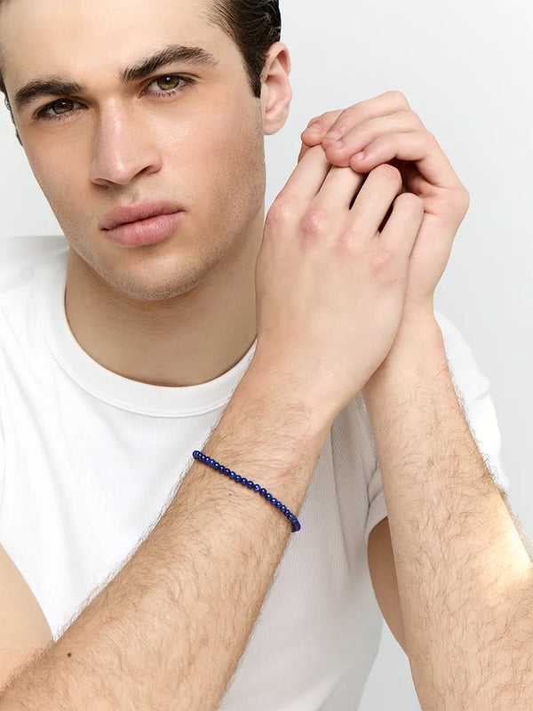 4mm Lapis Beaded BraceletMATEO Jewelry New York