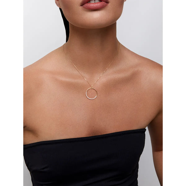 14kt Large Halfmoon pendantMATEO Jewelry New York