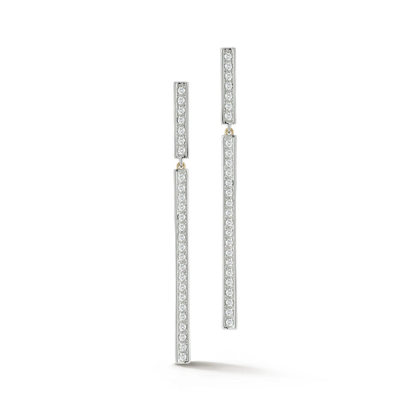 14kt Diamond Bar Drop EarringsMATEO Jewelry New York
