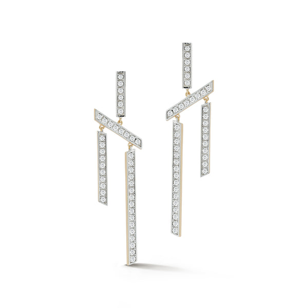 Slanted Twin Bar Earrings