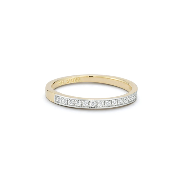 14kt La Barre Half Diamond RingMATEO Jewelry New York