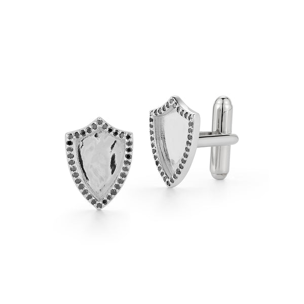 Black Diamond Shield Cufflinks
