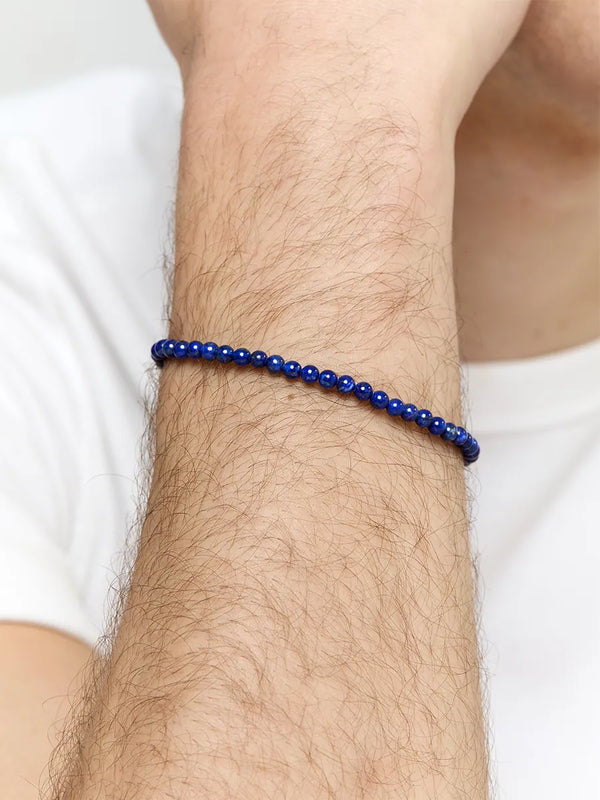 4mm Lapis Beaded BraceletMATEO Jewelry New York