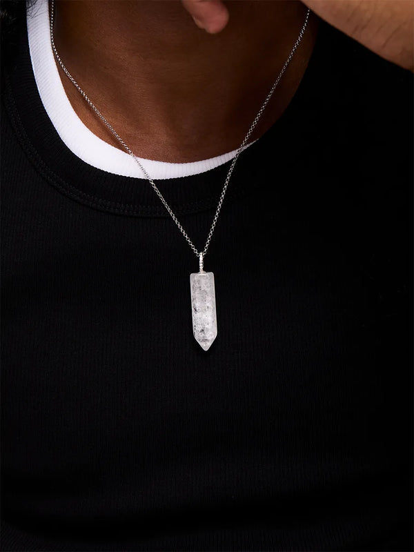 Diamond Healing Crystal NecklaceMATEO Jewelry New York