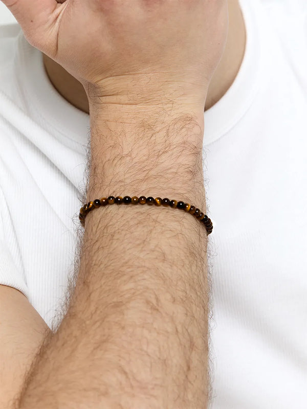 4mm Tigers Eye BraceletMATEO Jewelry New York