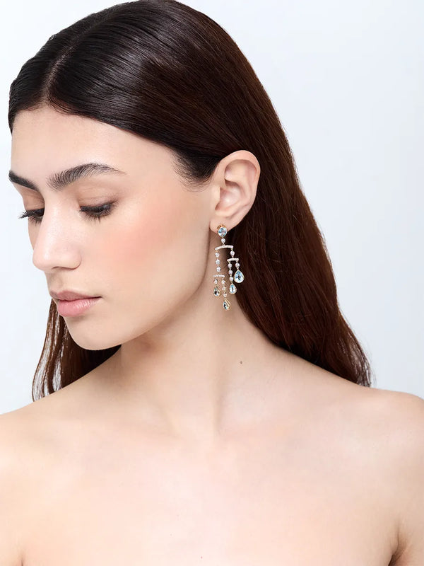 14kt Blue Topaz and Diamond Mobile EarringsMATEO Jewelry New York