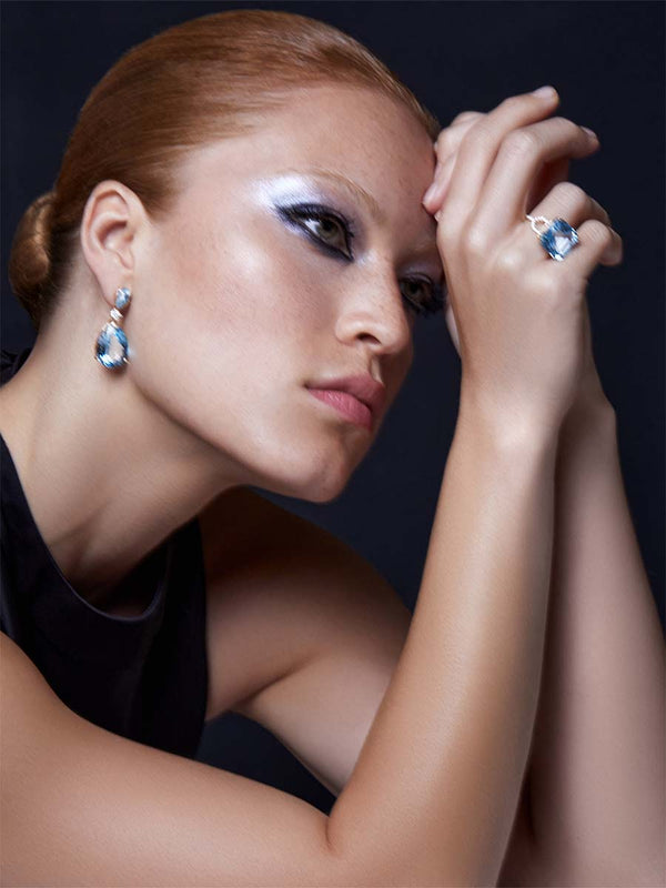 Blue Topaz Sophia Earrings