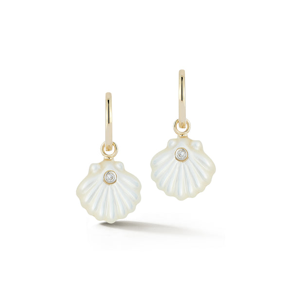 Mother of Pearl Venus Drop Earrings