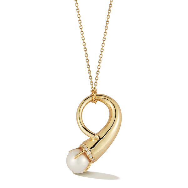 14kt Pearl Cornucopia Necklace