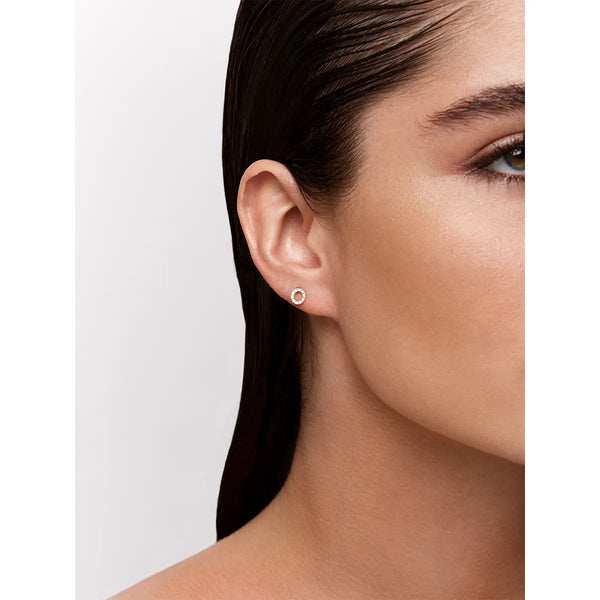 14kt Mini Diamond Circle StudMATEO Jewelry New York
