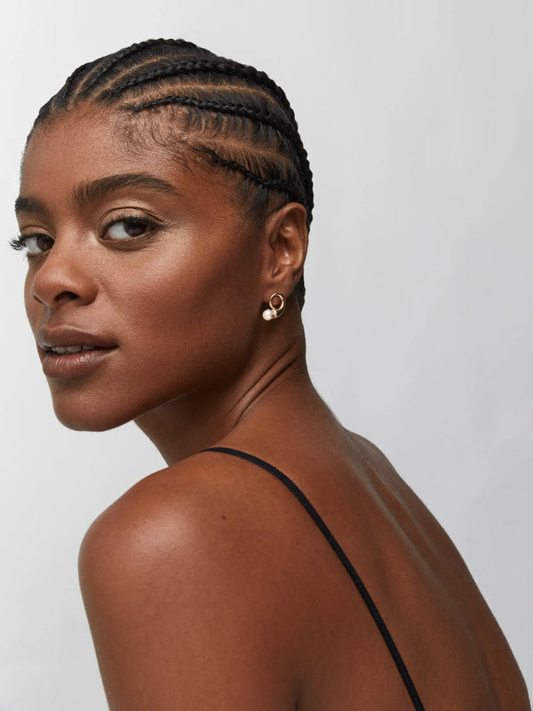 14kt Pearl Cornucopia EarringsMATEO Jewelry New York