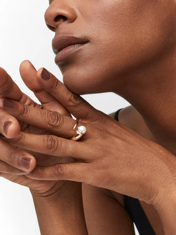 14kt Pearl Cornucopia RingMATEO Jewelry New York