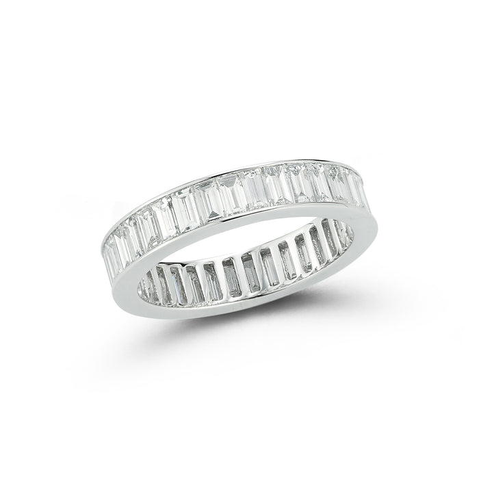 Platinum Baguette Diamond Eternity Band