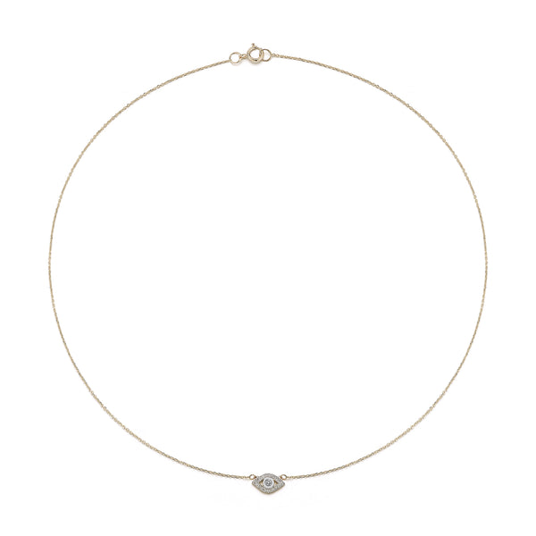Diamond Evil Eye Necklace