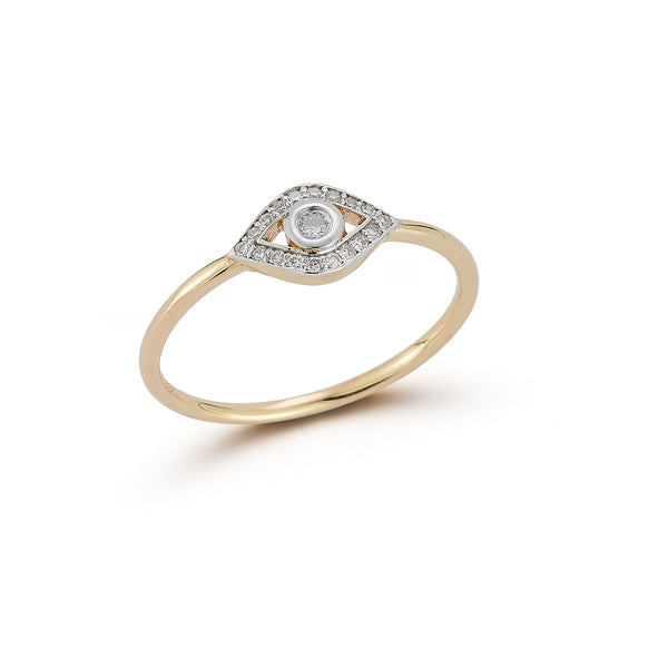 Diamond Evil Eye Ring