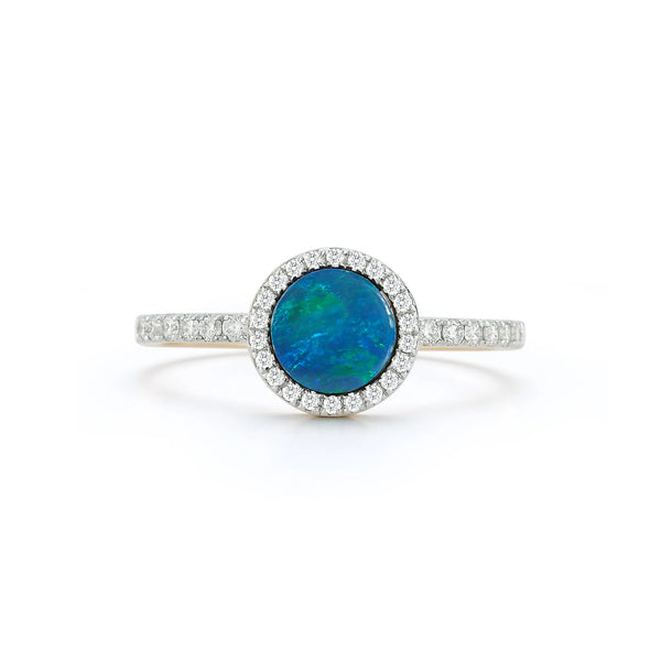14kt Opal and Diamond RingMATEO Jewelry New York
