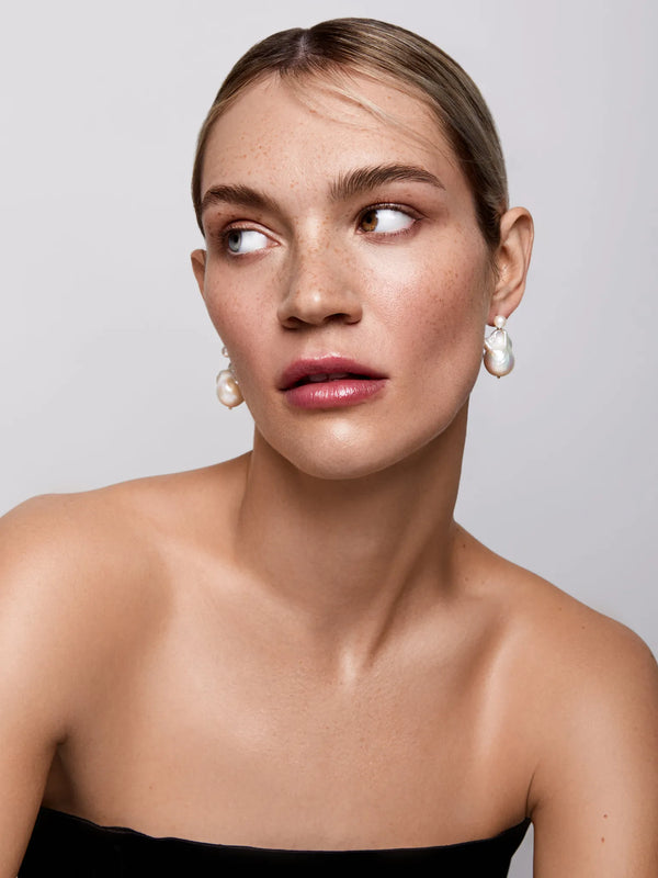 Duality Pearl Drop EarringsMATEO Jewelry New York