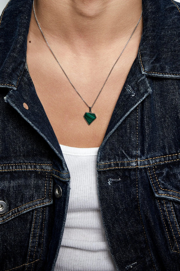 Malachite Pentagon NecklaceMATEO Jewelry New York