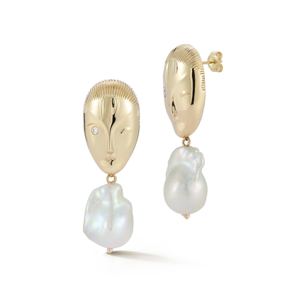 Eve Baroque Pearl Earrings