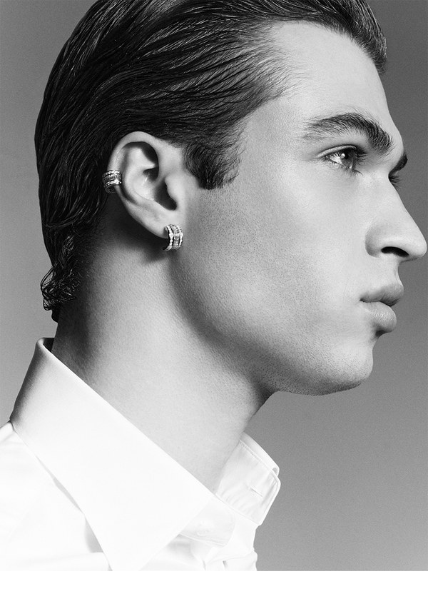 Platinum and Diamond Baguette Ear Cuff