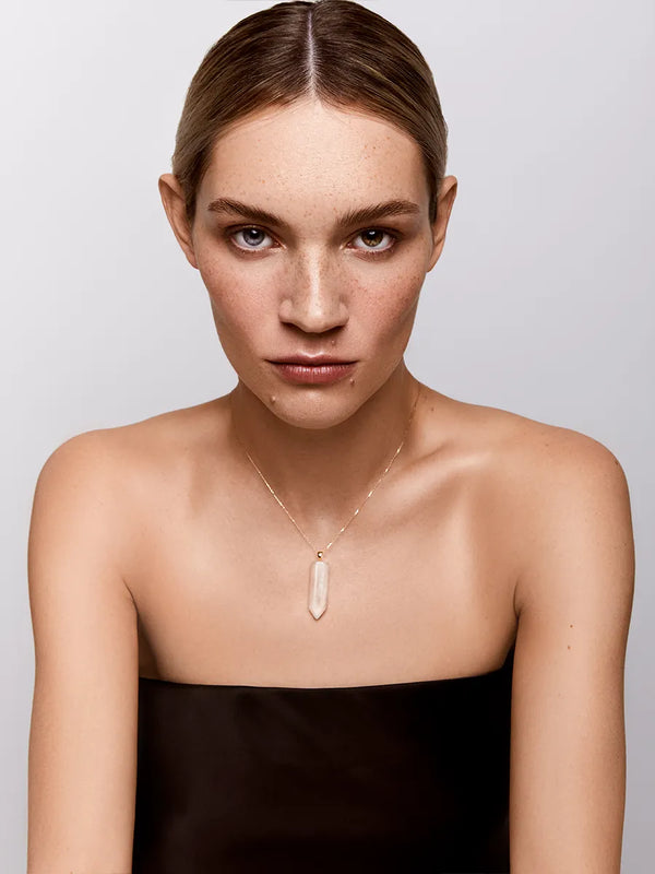 14kt Healing Crystal NecklaceMATEO Jewelry New York