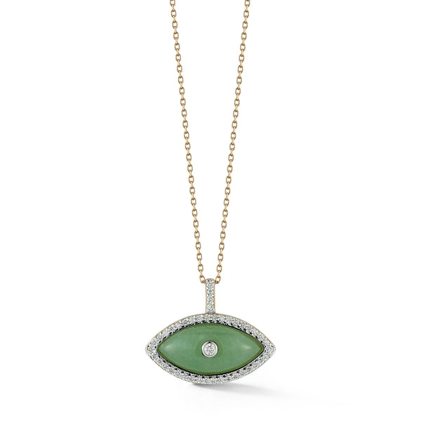 Jade Marquise Eye of Protection Necklace